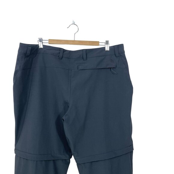 The North Face Convertible Pants Men's 40x32 Nylon Hiking Black Outdoor - Picture 4 of 5